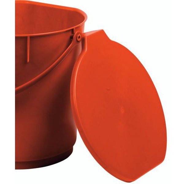 Coperchio Per Secchio In Polipropilene Rosso,-image
