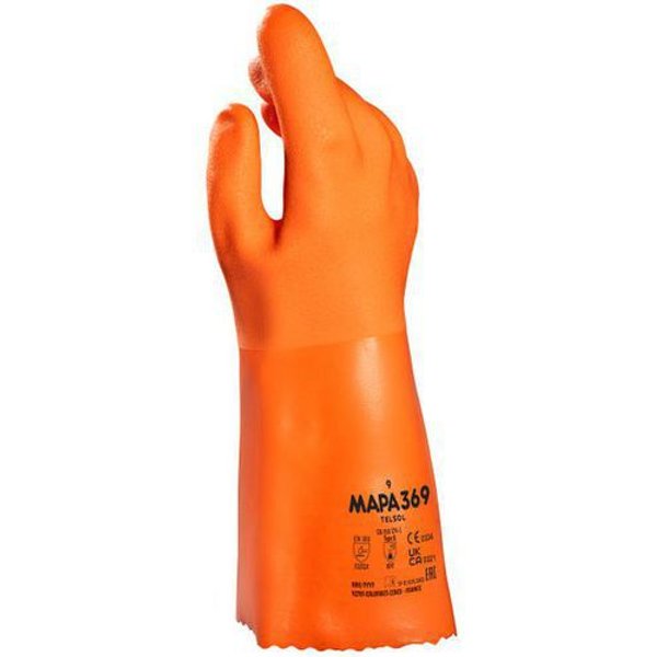 Mapa Professional - Guanti Per Protezione Chimica In Pvc Telsol 369-mapa-t.10-image