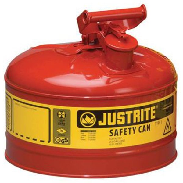 Justrite - Bidone Di Sicurezza Inox H Tot:210 Mm Danger_toxic:ou-image