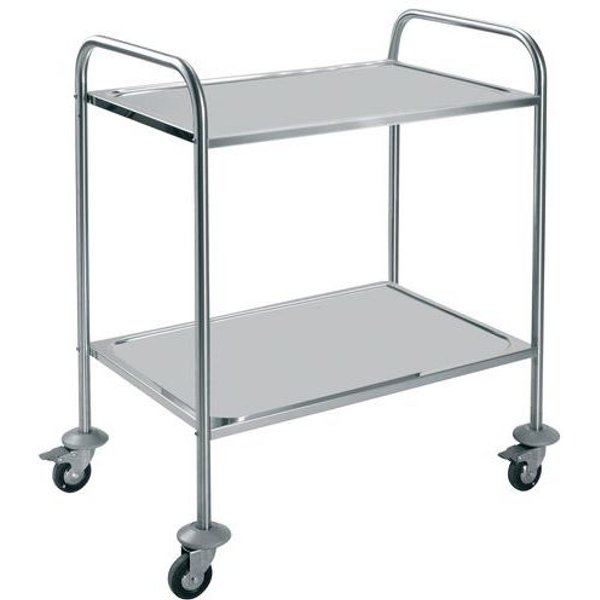 Fimm - Carrello Inox Portata 60 Kg - 2 Ripiani Inox 600x430-image