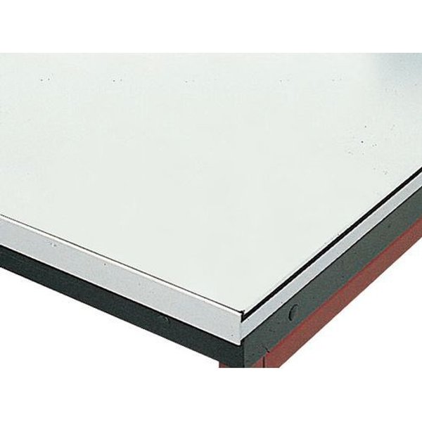 Banco Da Lavoro Senza Rubinetto Lxp = 1800 X 750 Mm - Piano Smaltato - Manutan-image