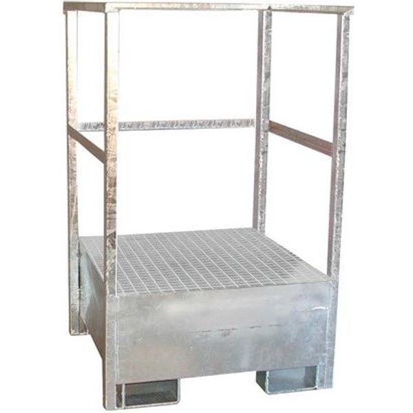 Pallet Di Ritenzione 1 Fusto Acciaio Galvanizzato 810X890X1430,-image