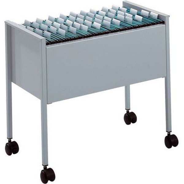 Carrello Per Cartelle Sospese Grigio Chiaro,-image