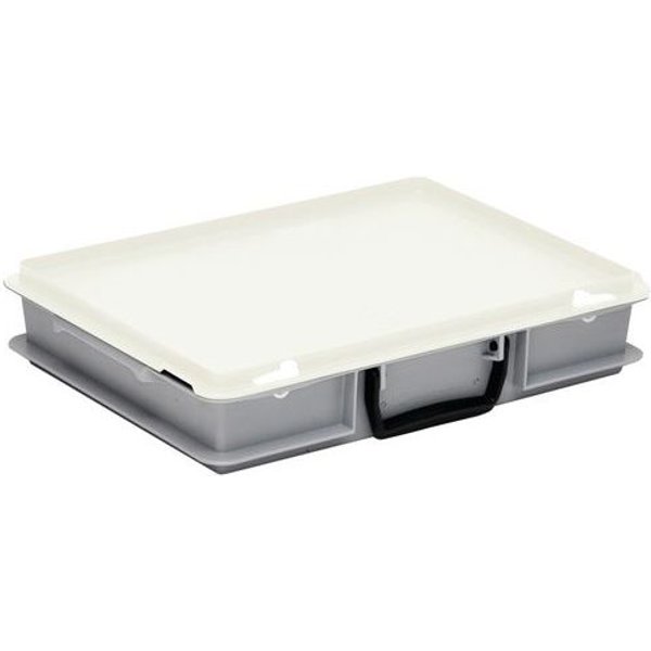 Valigetta Contenit Rako 5L Grigio Chiaro E Coperchio Trasl,-image