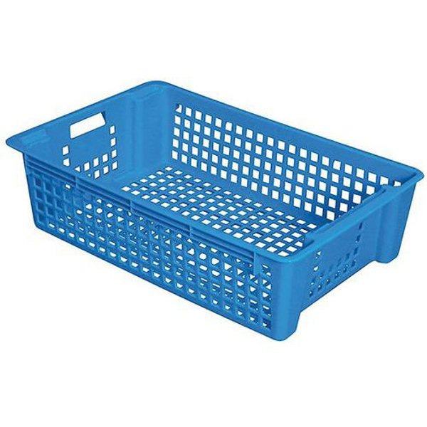 Cassetta Impilabile E Incastrabile Forata 28 L - Blu,-image