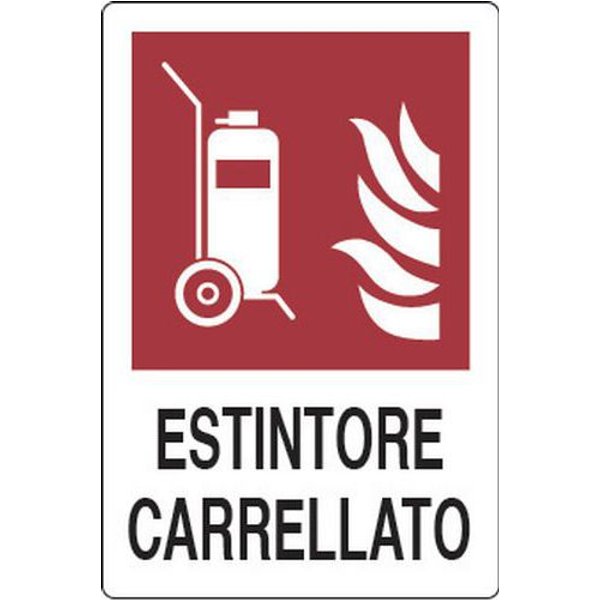 Cart. Alluminio Estintore 300X200 Carrellato,-image