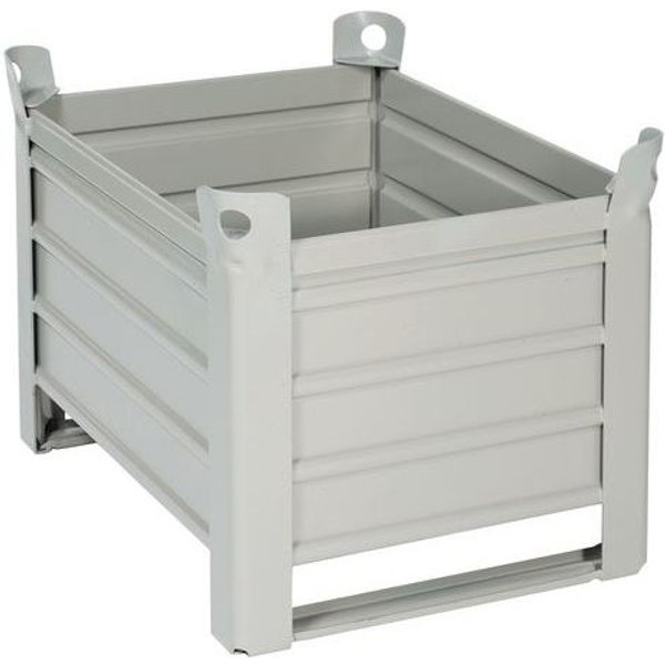 Cassa-Pallet In Acciaio 2 Pattini 835X1235X600 Mm 1000 Kg,-image