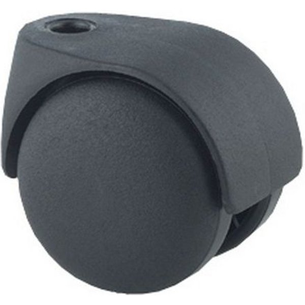 Rotella A Doppio Rullo Diametr 38 X 38 Mm Poliprop Nero,-image