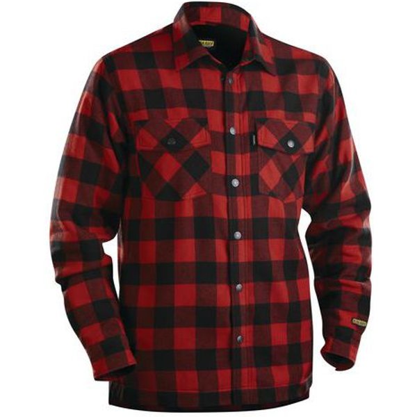 Camicia In Flanella Foderata Rosso/Nero,-image