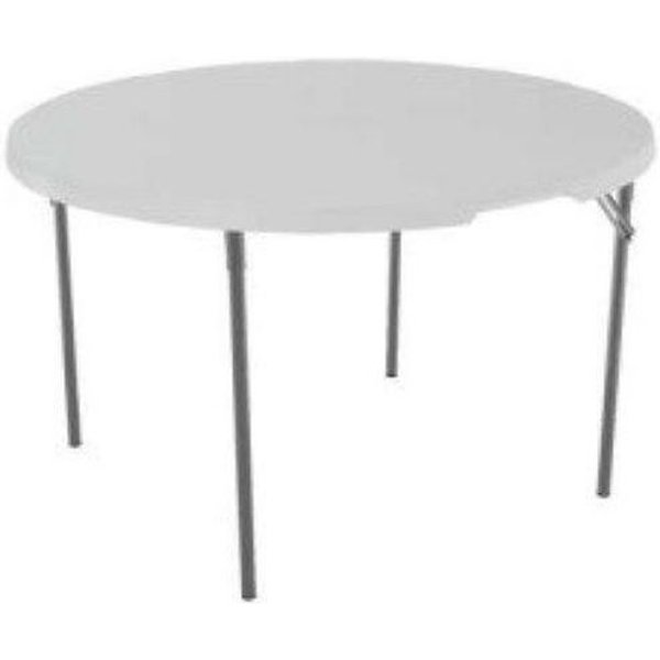 Lifetime - Tavolo Pieghevole Lifetime Rotondo 122 Cm-pieghevole In 2-image