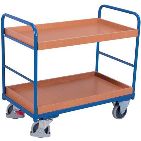 Variofit - Carrello 2 Ripiani Legno Con Bordi 965x655mm 250kg Variofit-image