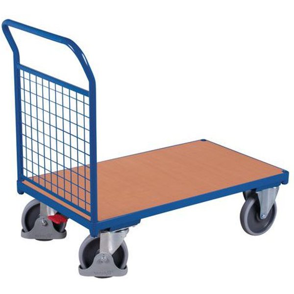 Variofit - Carrello Rivestito A Griglia - 500kg - 1 Sponda Posteriore-image