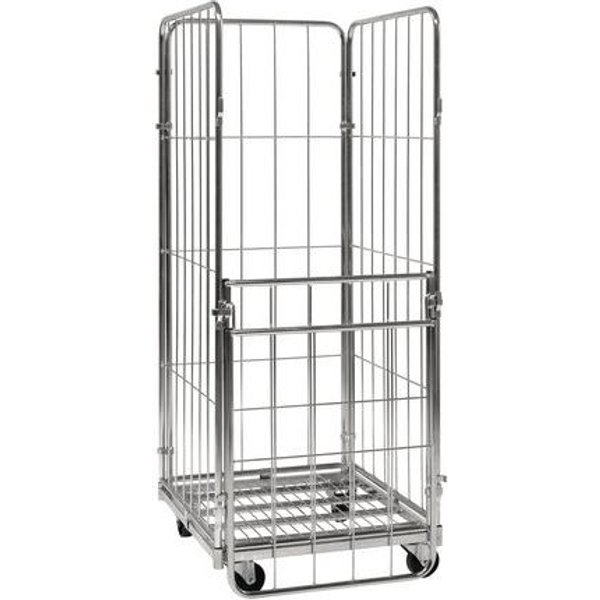 Italiana Contenitori - Roll-container 3 Sponde L.800 X L.1200 - Capacità 400 Kg-image