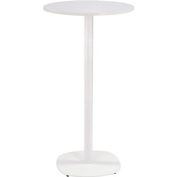 Tavolino Da Bar A Base Quadrata - New Line - Bianco/bianco - Manutan-image