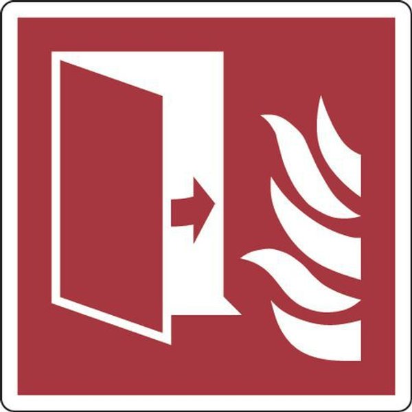 Cartello Alluminio Mm 350x350 Porta Di Protezione Antincendio - Manutan-image