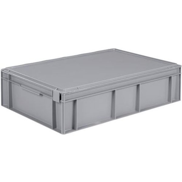 Schoeller Allibert - Contenitore Con Coperchio Grigio 28 L - 600x400 Mm-image