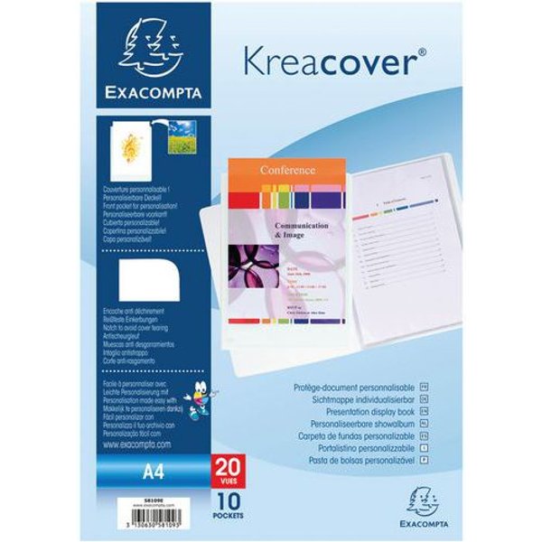 Lotto di 20 Portalistini In Pp Rigido Kreacover® 20 Facciate A4-image