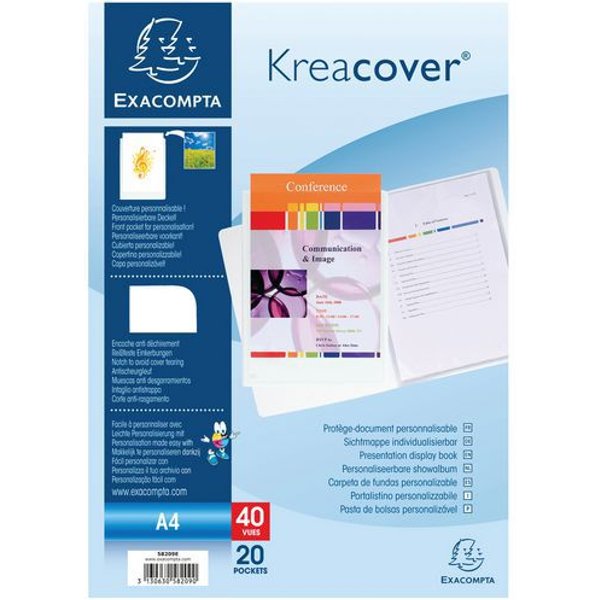Lotto di 20 Portalistini In Pp Rigido Kreacover® 40 Facciate A4-image