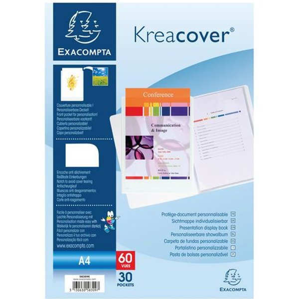 Lotto di 12 Portalistini In Pp Rigido Kreacover® 60 Facciate A4-image