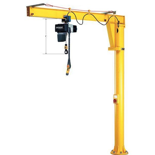 Gru A Braccio, Rotazione 360 P= 2000Kg Lungh Braccio =4M,-image