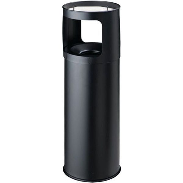 Medial - Posacenere Gettacarte Auto-estinguente Metallo Vernice Epossidica Nera 30 L-image