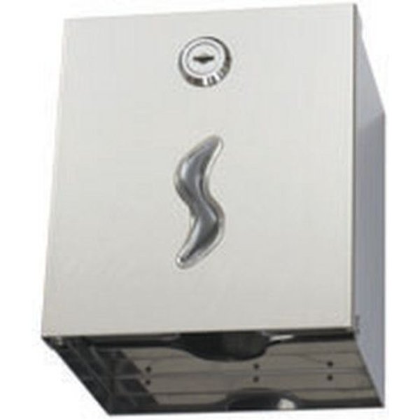 Medial - Distributore Singolo Di Carta Igienica Interfogliata Acciaio Inox Aisi 430 250 Fogli-image