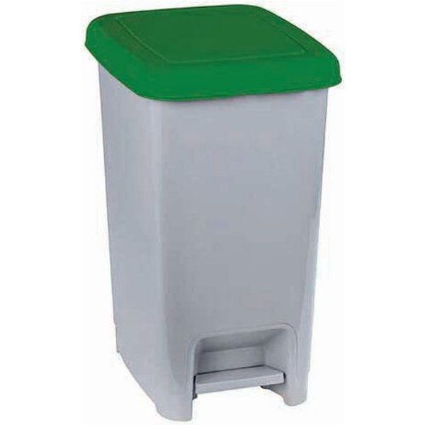 Medial - Pattumiera A Pedale Con Coperchio Colorato Grigio-verde 60 Lt-image