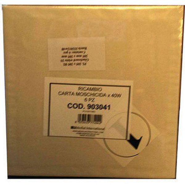 Medial - Carta Moschicida (dim. 363x456 Mm) Carta Rivestimento Adesivo Giallo 6 Pezzi-image
