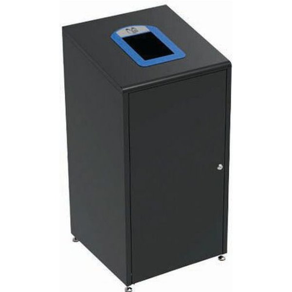 Medial - Gettacarte Per La Raccolta Differenziata Metallo Nero Verniciato 120 L-image