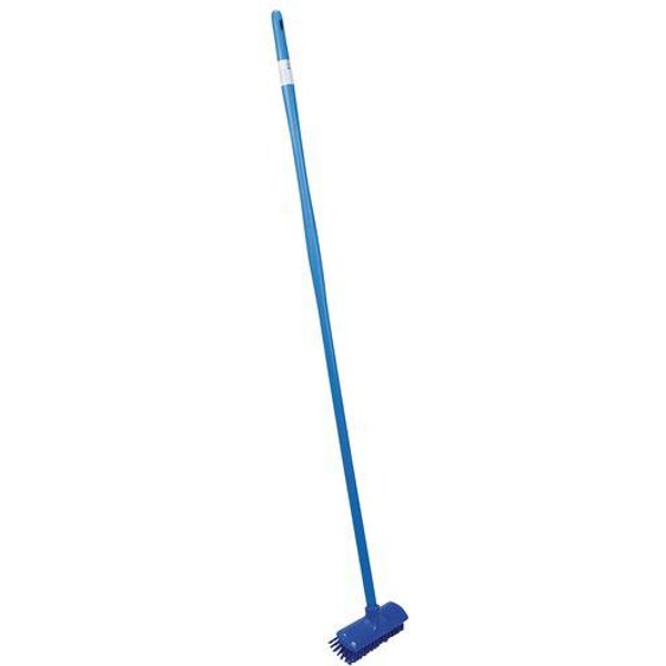 Manico In Resina 1m45 E Spazzolone Duro Haccp-blu-manutan - Manutan-image