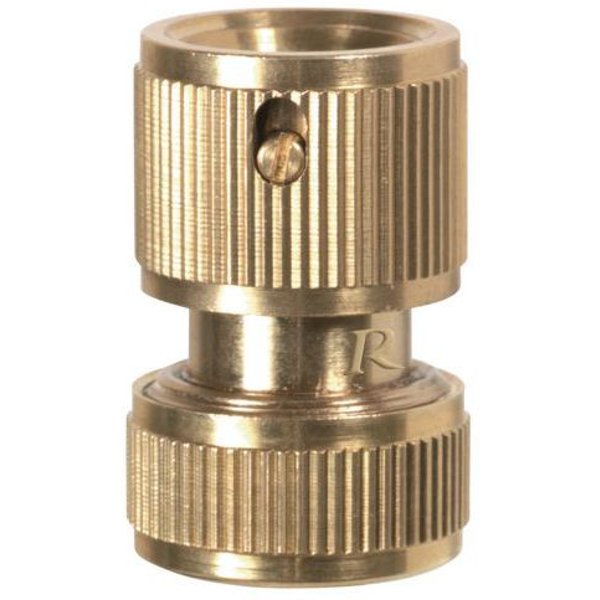 Ribimex - Raccordo Rapido Con Arresto Flusso 15mm Ottone Vari Formati-image
