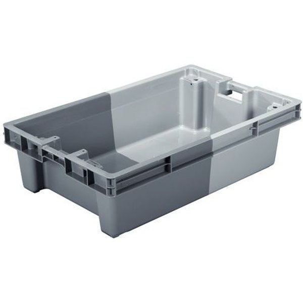 Contenitore In Plastica Bicolore 75 L Grigio/Grigio Chiaro,-image