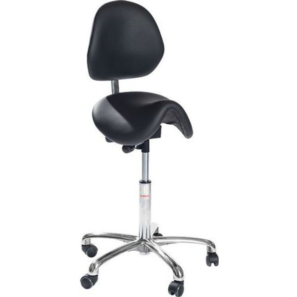 Sedia Dalton Euromatic-Similpelle-Media-Nero,-image