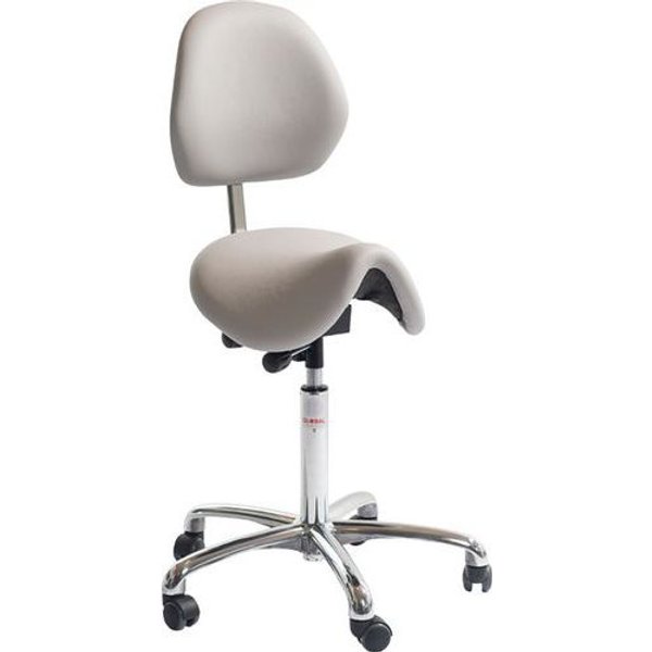 Sedia Dalton Euromatic-Similpelle-Media-Grigio,-image