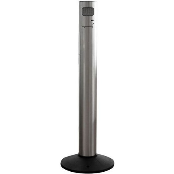 Posacenere A Colonna Da Esterno Con Serratura Inox - Manutan-image