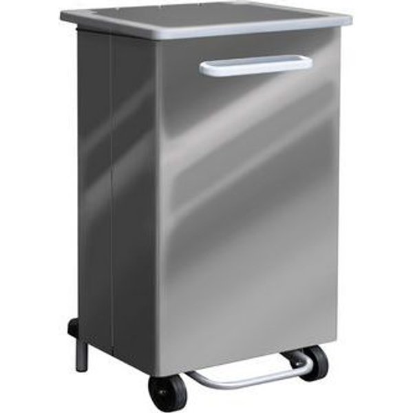 Contenitore Per Rifiuti A Pedale 90 Lt Inox - Manutan-image