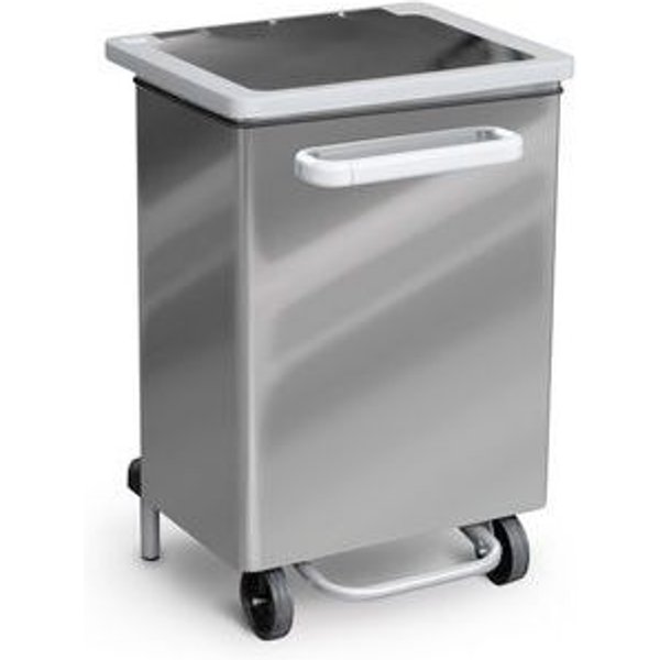 Contenitore Per Rifiuti A Pedale 70 Lt Inox - Manutan-image