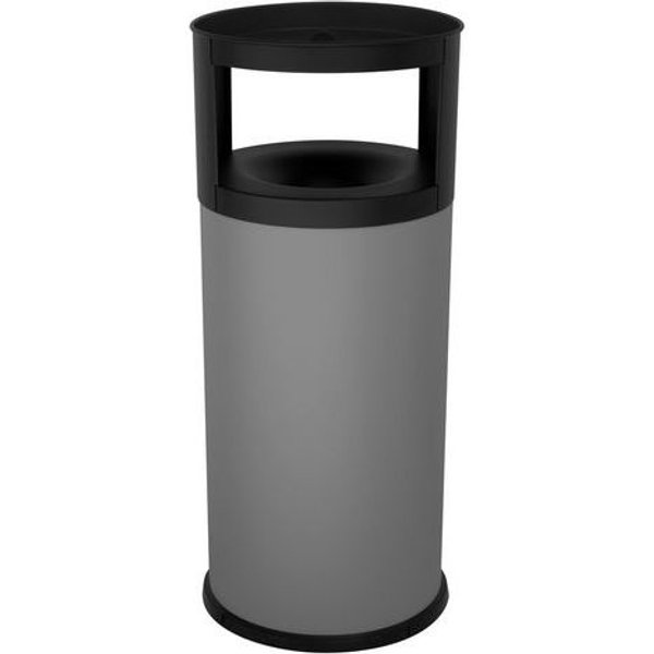 Posacenere Gettacarte Autoestinguente 75 Lt Grigio - Manutan-image