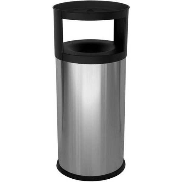 Posacenere Gettacarte Autoestinguente 75 Lt Inox - Manutan-image