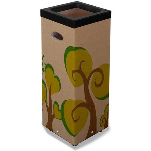 Contenitore Raccolta Differenziata 60 Lt Grafica Alberi - Manutan-image