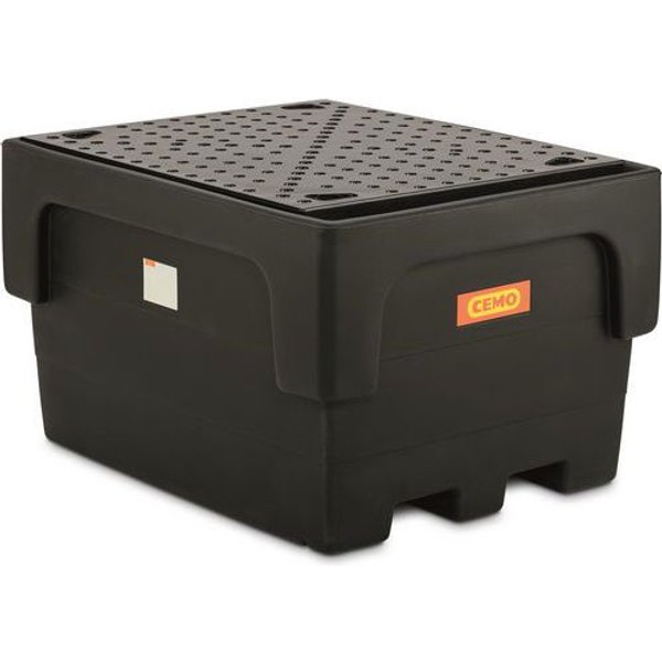 Cemo - Vasca Di Raccolta Per 1 Ibc Con Griglia Pe - 1100l-image