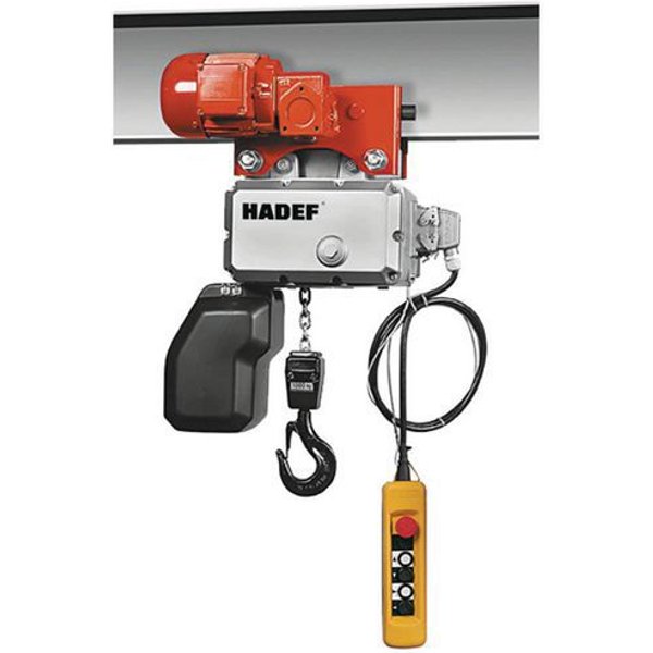 Hadef - Paranco Elettrico Con Carrello Elettrico - Alzata 6 M - 1600 Kg-image