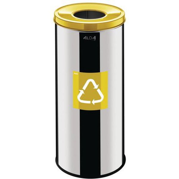 Pattumiera Metallica Prestige Eko Per La Raccolta Differenziata Da 45 L, Giallo,-image