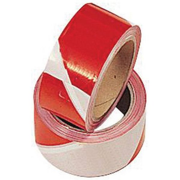 Nastro Per Segnaletica Rosso E Bianco In Polietilene 500M,-image