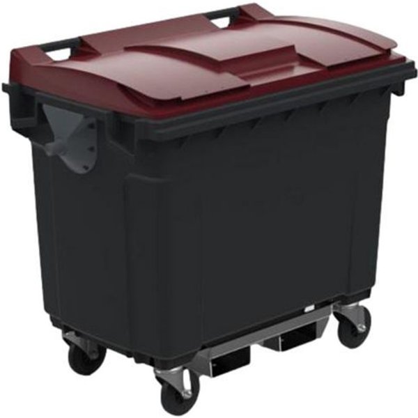 Sulo - Cassonetto 1000l Coperch Rosso Passag Forca+r Inforzo Fondo-image