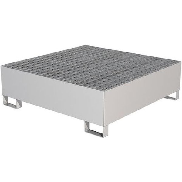 Sameto Technifil - Vasca Di Raccolta Inox - 4 Fusti - Griglia Galvanizzata-image