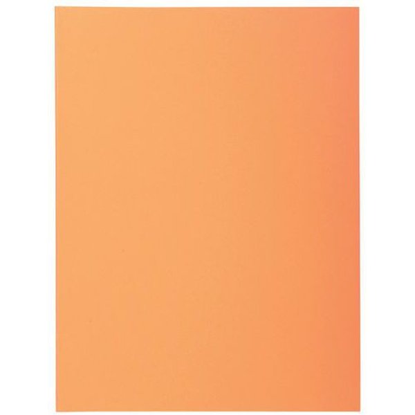 Confezione Da 50 Cartellette 2 Lembi Super 210 - 24 X 32 Cm - Arancione,-image