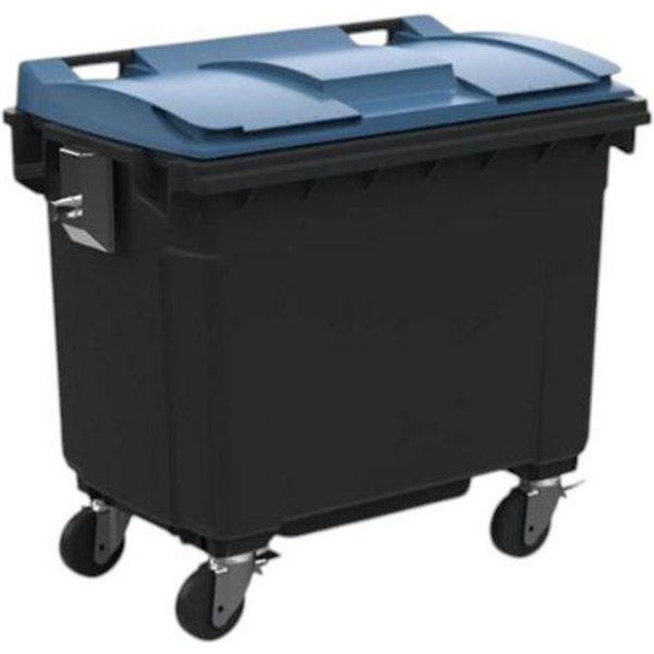 Sulo - Contenitore 660 L Con Coperchio Blu Perno Metallo R Inforzo-image