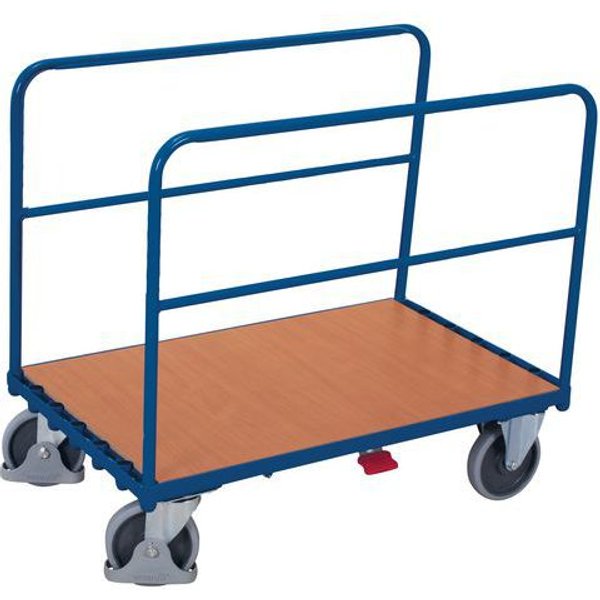 Carrello Con 2 Sponde Tubolari 1150X700X1040 Mm - Portata 500 Kg,-image