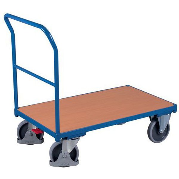 Carrello In Acciaio 1 Sponda Fissa 1125X700X1015 Mm Da 500Kg,-image